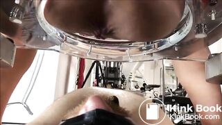 blonde german mistress feeds her slave with shit again