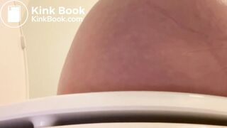 Girl blows up toilet multiple times and farts a lot