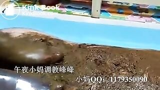 Chinese slut feeds slave #2