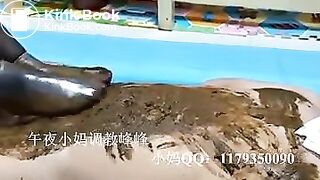 Chinese slut feeds slave #2