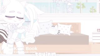 Cyan is cradled till she fills her diaper