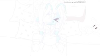 Cyan gets her tummy rubbed till she shits