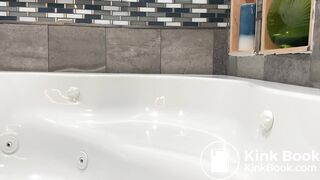 Tight ass teen shitting in bathtub