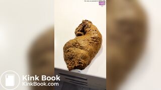 Girl shits on kitchen counter