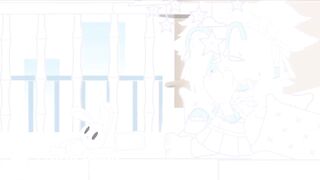 Cyan messes her diaper