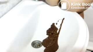 BIG SOFT POOP IN SINK