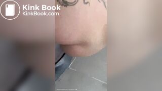 Sexy girl shits in the toilet