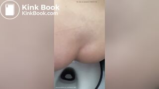 Sexy girl shits in the toilet