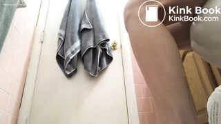 Beautiful pooping girl