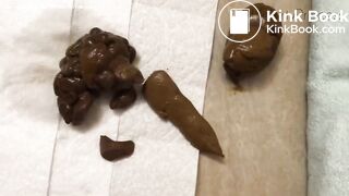 Beautiful pooping girl