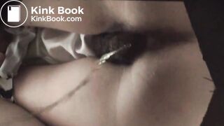 girls pee and shit in wooden toilet 2