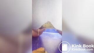 Thai girl panty poop diarrhea after school.