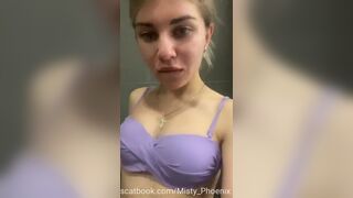 Pretty blonde pooping - video 3