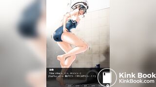 Anime girl swimmer diarrhea