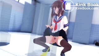 Girl pee and poop