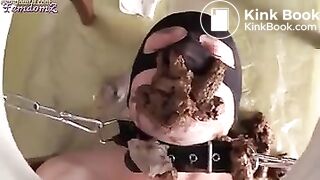 Two mistresses feeding slave