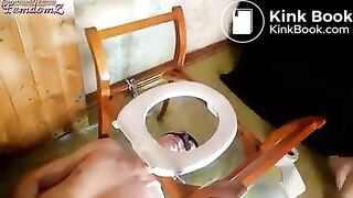 Two mistresses feeding slave