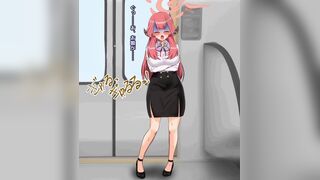 Girl diarrhea animated