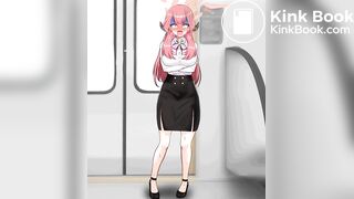 Girl diarrhea animated