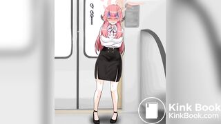 Girl diarrhea animated