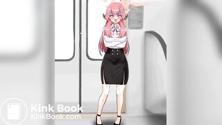 Girl diarrhea animated