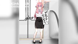 Girl diarrhea animated