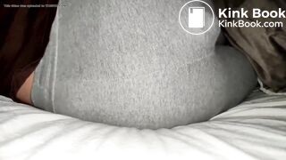 Girl poops in leggings from the comfort of her bed