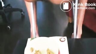 The Ebony Lady prepares an exquisite meal