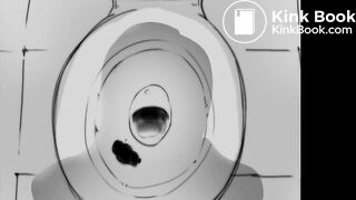 Punished a toilet slave by scat