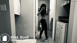 Hot white girl exploding shit into panties