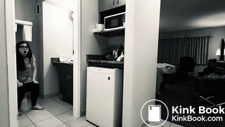 Hot white girl exploding shit into panties