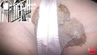 Japanese girl public poop in panties