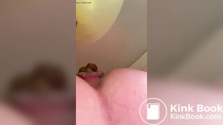 MILF drops a chunk turd