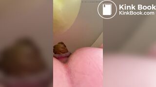 MILF drops a chunk turd