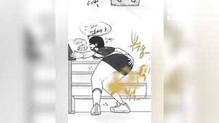 Old sister diarrhea in sink