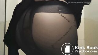 Girl almost made it to the toilet but pantypoop