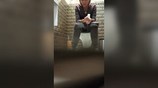 Girl farts and poops with plops