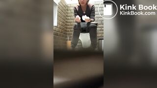 Girl farts and poops with plops