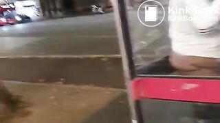 Ebony girl shit in phone box