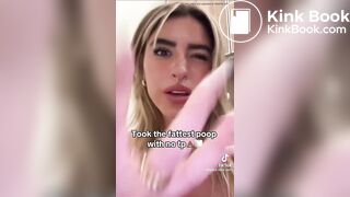 hot girl talking about taking a fat shit