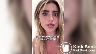 hot girl talking about taking a fat shit