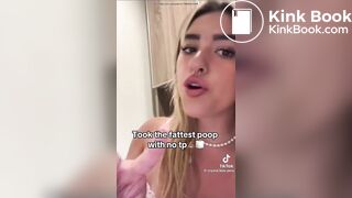 hot girl talking about taking a fat shit