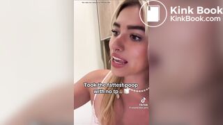 hot girl talking about taking a fat shit