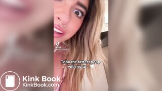 hot girl talking about taking a fat shit