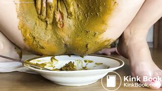 Girl Eats Her Shit Off a Plate and SWALLOWS
