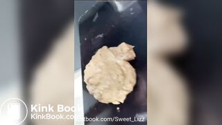 Young latina eating with spoon