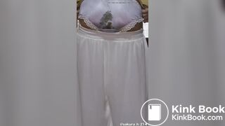 Japanese girl poop panty