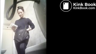 Beautiful Russian woman spy wc poop 964