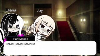 Gacha life girl turned into fart and shit maid