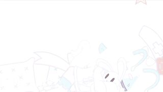 Cyan soils her diaper